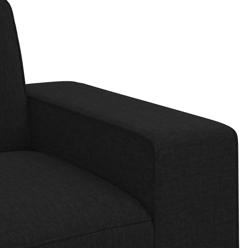 Zestaw Sof 2 pcs Czarny 182 x 80 x 82 cm tkanina