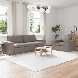 Zestaw Sof 2 pcs Ciemnoszary 182 x 80 x 82 cm tkanina
