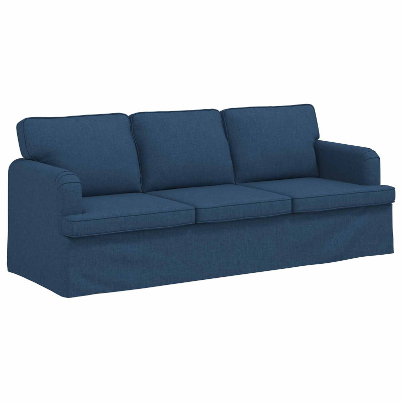 Zestaw Sof 2 pcs Niebieski 182 x 80 x 82 cm tkanina