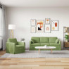 Zestaw Sof 2 pcs Jasnozielony 198 x 78 x 80 cm Aksamit
