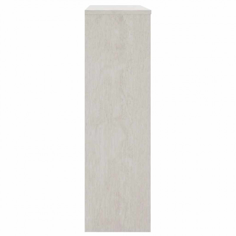 Nadstawka HAMAR, biała, 90x30x100 cm, lite drewno sosnowe