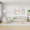 Zestaw Sof 2 pcs Kremowy 198 x 78 x 80 cm Aksamit