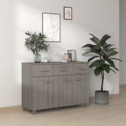 Szafka HAMAR, jasnoszara, 113x40x80 cm, lite drewno sosnowe