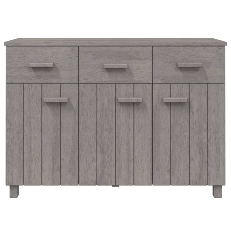 Szafka HAMAR, jasnoszara, 113x40x80 cm, lite drewno sosnowe