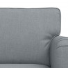 Zestaw Sof 2 pcs Jasnoszary 144 x 80 x 85 cm tkanina