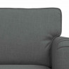 Zestaw Sof 2 pcs Ciemnoszary 144 x 80 x 85 cm tkanina