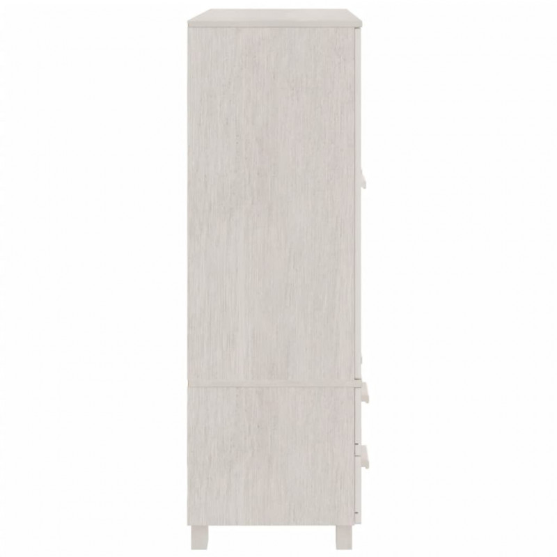 Szafa HAMAR, biała, 99x45x137 cm, lite drewno sosnowe