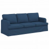 Zestaw Sof 2 pcs Niebieski 144 x 80 x 85 cm tkanina