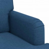 Zestaw Sof 2 pcs Niebieski 144 x 80 x 85 cm tkanina