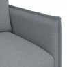 Zestaw Sof 2 pcs Jasnoszary 196 x 82 x 85 cm tkanina