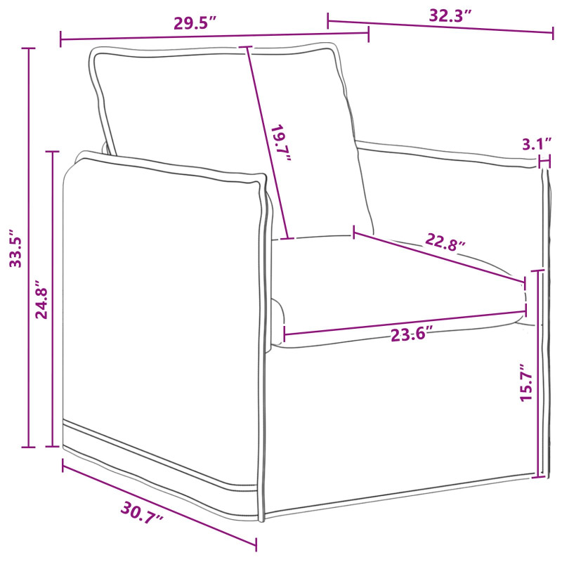 Zestaw Sof 2 pcs Ciemnoszary 196 x 82 x 85 cm tkanina