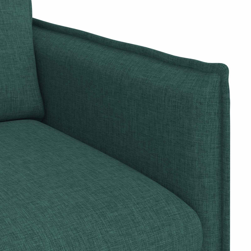 Zestaw Sof 2 pcs Ciemna zieleń 196 x 82 x 85 cm tkanina