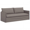 Zestaw Sof 2 pcs Ciemnoszary 196 x 82 x 85 cm tkanina