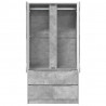 Szafkowy Betonowy Szary 79,5 x 49 x 156 cm Drewno inżynieryjne