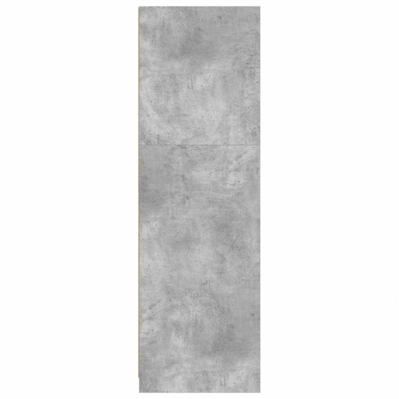 Szafkowy Betonowy Szary 79,5 x 49 x 156 cm Drewno inżynieryjne