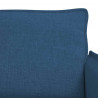 Zestaw Sof 2 pcs Niebieski 196 x 82 x 85 cm tkanina