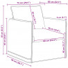 Zestaw Sof 2 pcs Niebieski 196 x 82 x 85 cm tkanina