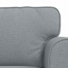 Zestaw Sof 2 pcs Jasnoszary 245 x 82 x 80 cm tkanina
