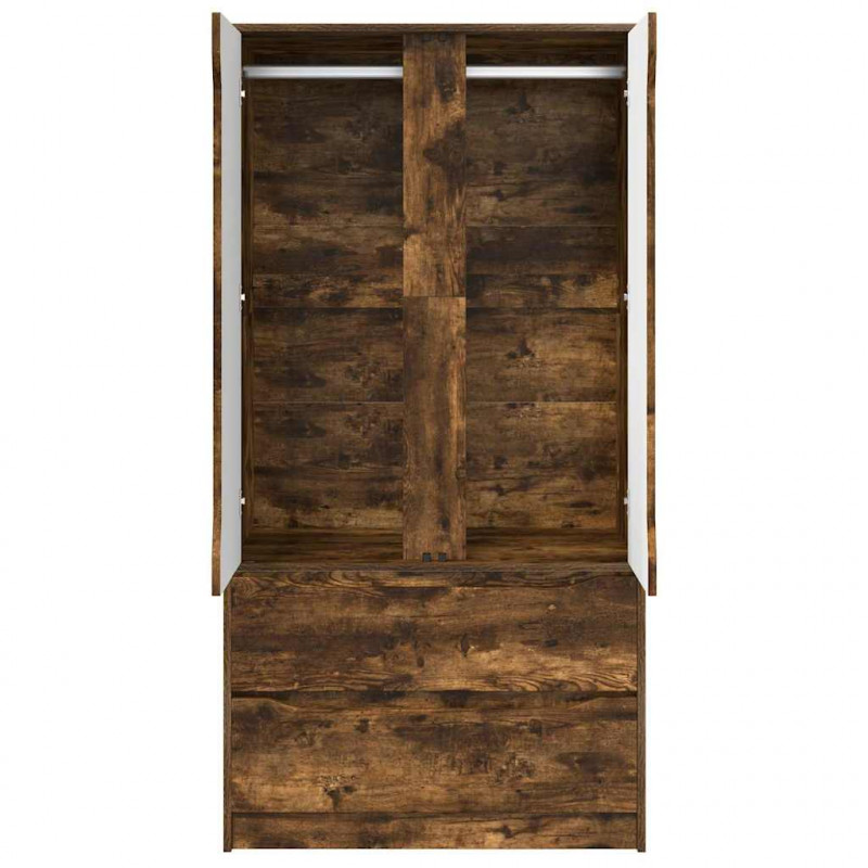 Szafkowy Dąb Wędzony 79,5 x 49 x 156 cm Drewno inżynieryjne