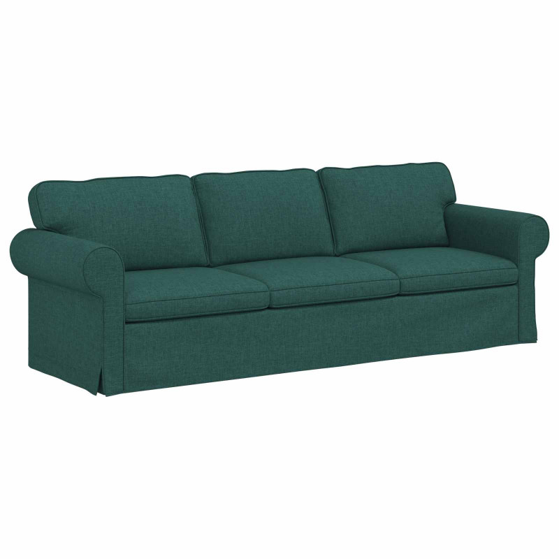 Zestaw Sof 2 pcs Ciemna zieleń 245 x 82 x 80 cm tkanina