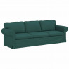 Zestaw Sof 2 pcs Ciemna zieleń 245 x 82 x 80 cm tkanina