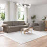 Zestaw Sof 2 pcs Ciemnoszary 245 x 82 x 80 cm tkanina