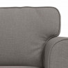 Zestaw Sof 2 pcs Ciemnoszary 245 x 82 x 80 cm tkanina