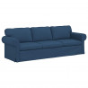 Zestaw Sof 2 pcs Niebieski 245 x 82 x 80 cm tkanina