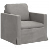 Zestaw Sof 2 pcs Jasnoszary 228 x 78 x 80 cm Aksamit