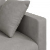 Zestaw Sof 2 pcs Jasnoszary 228 x 78 x 80 cm Aksamit