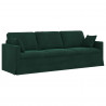Zestaw Sof 2 pcs Ciemna zieleń 228 x 78 x 80 cm Aksamit