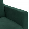 Zestaw Sof 2 pcs Ciemna zieleń 228 x 78 x 80 cm Aksamit