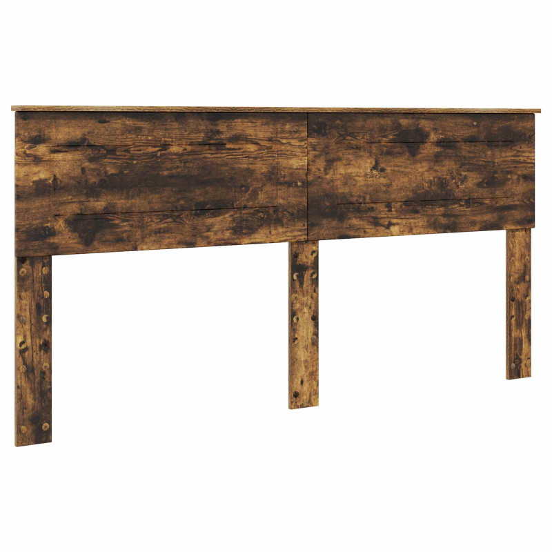 Ramka łóżka Dąb wędzony 200 x 200 cm Materiał drewnopochodny