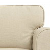 Zestaw Sof 2 pcs Kremowy 155 x 82 x 80 cm tkanina