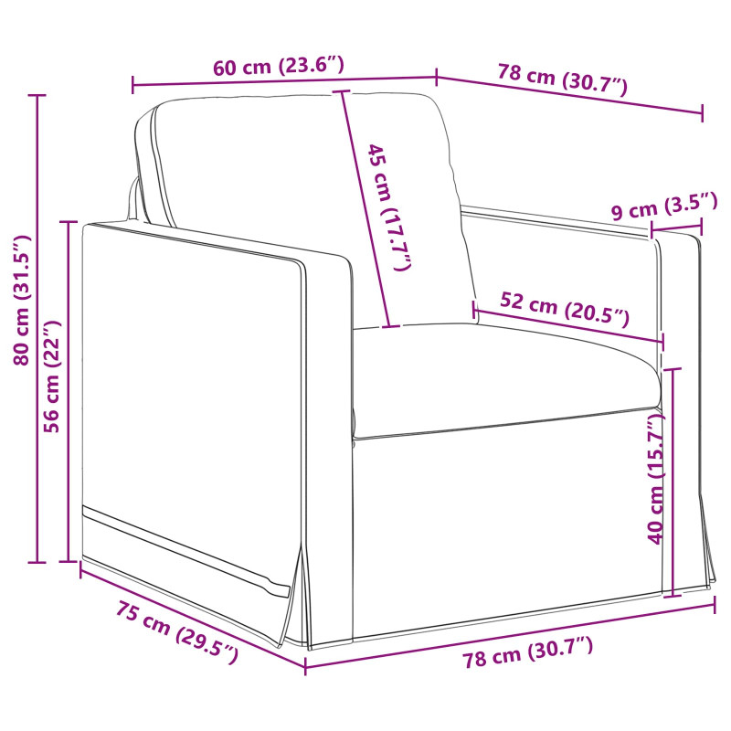 Zestaw Sof 2 pcs Kremowy 228 x 78 x 80 cm Aksamit