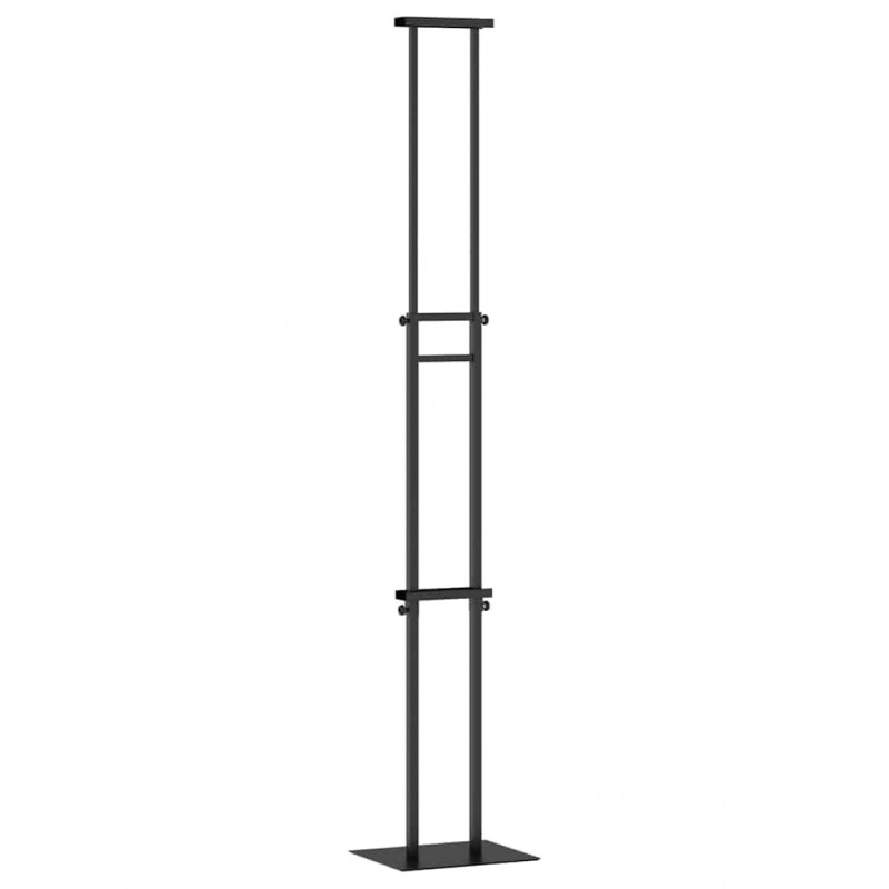 Stoiska na targi 2 pcs Czarny 30 x 23,5 x 210 cm Stal