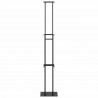 Stoiska na targi 2 pcs Czarny 30 x 23,5 x 210 cm Stal