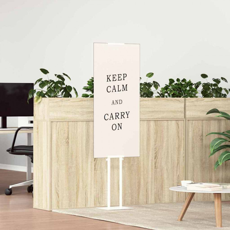 Stoiska na targi 2 pcs Biały 30 x 23,5 x 210 cm Stal