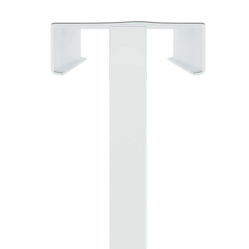 Stoiska na targi 2 pcs Biały 30 x 23,5 x 210 cm Stal