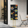 Stoiska na targi 2 pcs złoty 30 x 23,5 x 210 cm Stal