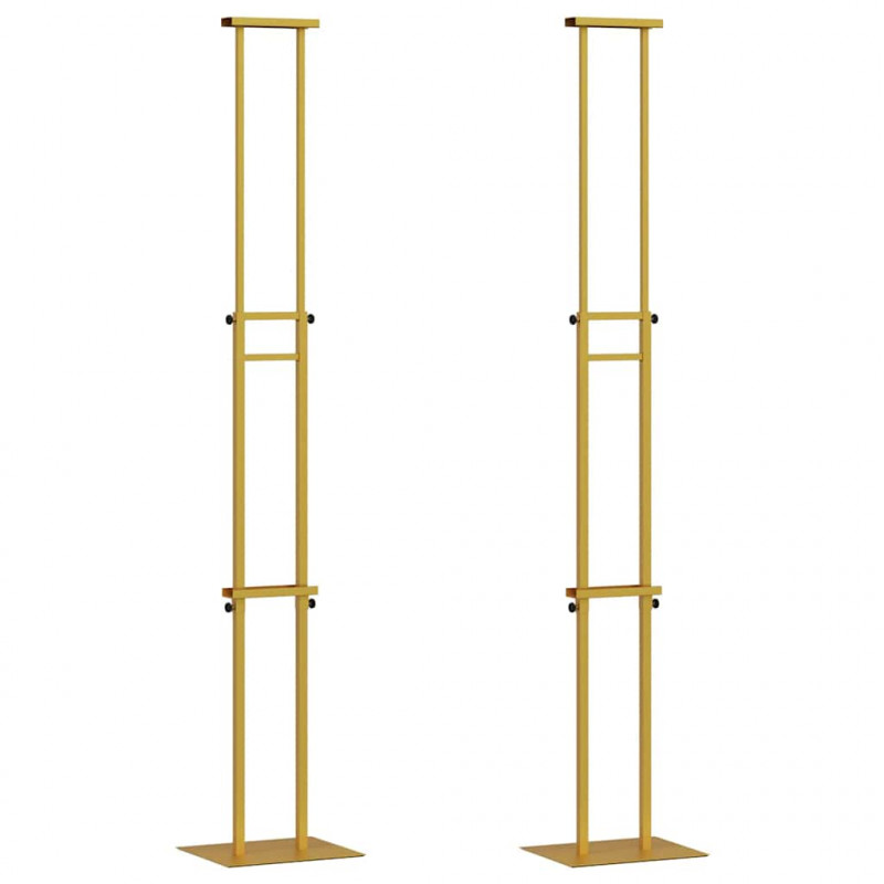 Stoiska na targi 2 pcs złoty 30 x 23,5 x 210 cm Stal