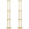 Stoiska na targi 2 pcs złoty 30 x 23,5 x 210 cm Stal