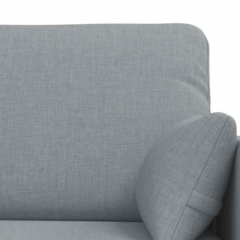 Zestaw Sof 2 pcs Jasnoszary 139 x 78 x 80 cm tkanina
