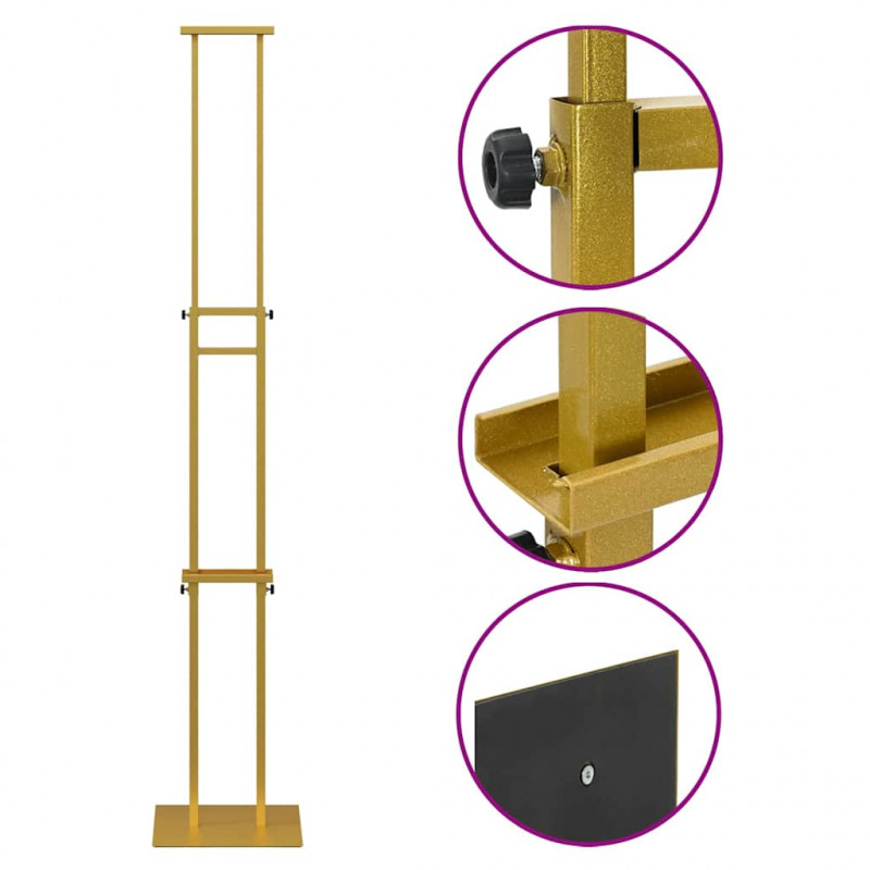 Stoiska na targi 2 pcs złoty 30 x 23,5 x 210 cm Stal