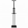 Stoiska na targi 2 pcs Czarny 26,5 x 26,5 x 150 cm Stal