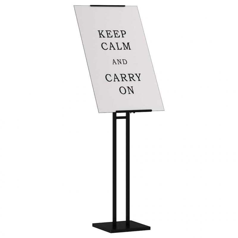 Stoiska na targi 2 pcs Czarny 26,5 x 26,5 x 150 cm Stal