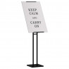 Stoiska na targi 2 pcs Czarny 26,5 x 26,5 x 150 cm Stal