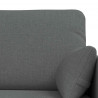 Zestaw Sof 2 pcs Ciemnoszary 139 x 78 x 80 cm tkanina