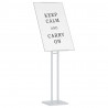 Stoiska na targi 2 pcs Biały 26,5 x 26,5 x 150 cm Stal