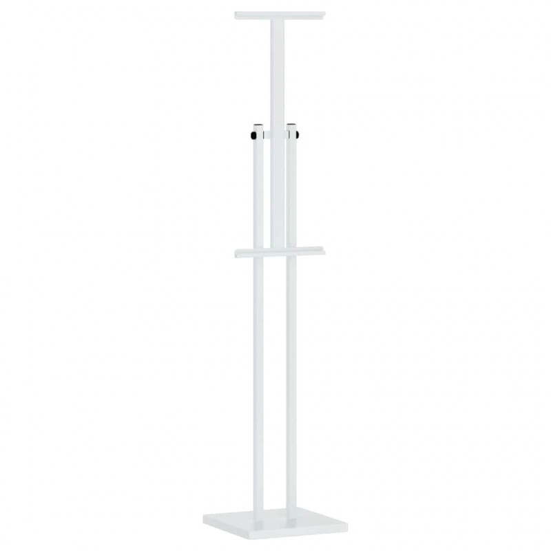 Stoiska na targi 2 pcs Biały 26,5 x 26,5 x 150 cm Stal
